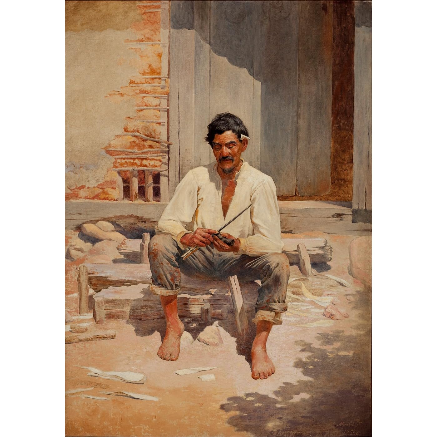 Toile Tabac à découper Almeida Junior giclée print wall art