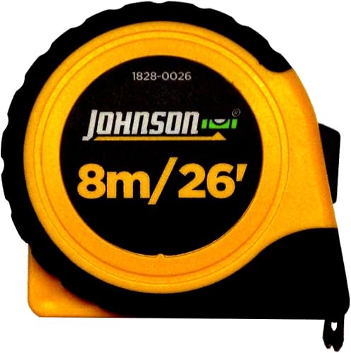 Johnson Level & Tool 1828 – 0026 cinta métrica métricas, 26-feet