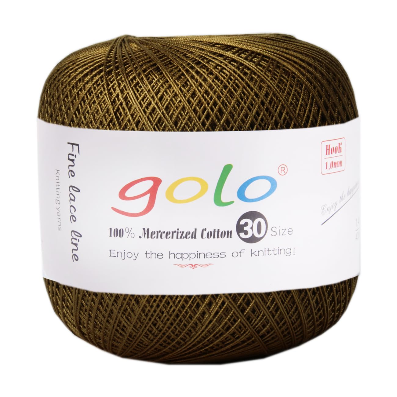 golo Crochet Thread Size 30 Yarn for Hand Kniting Yarn for Tatting Yellow Green 271