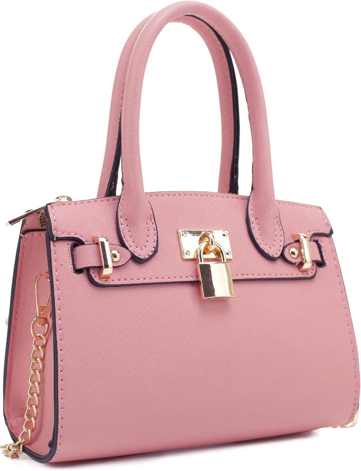 EVVE Women's Evening Bag Party Clutches Mini Satchel Purses Cocktail Prom Handbags with Chain and Lock