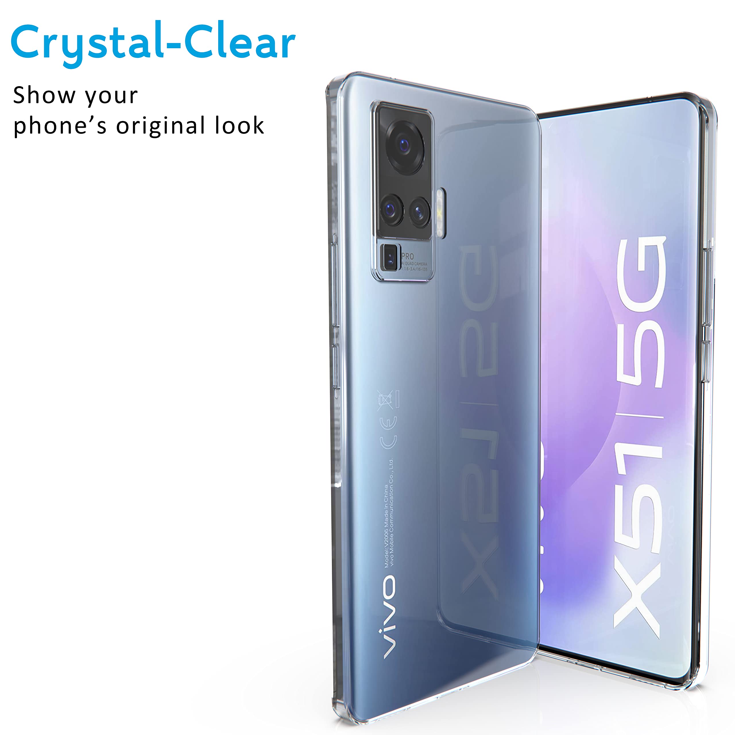 N NEWTOP Custodia Compatibile con VIVO Y28S 5G, Morbido TPU