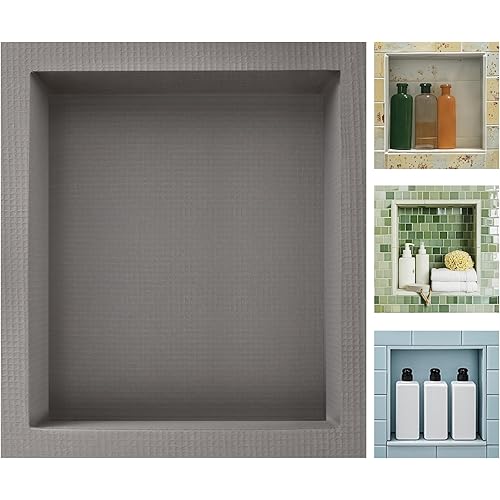 Shower Niche Insert Tile Ready,Niche for Shower Wall,Waterproof Ready-to-Tile Recessed Showers Niches Shelf Box for Bathroom Renovation/Showers Storage,Inner Size 12"x14",Outer Size 14”x16”,Depth 4”