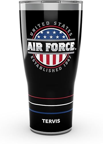 Tervis Traveler Air Force - Allegiance Made in USA Double Walled Insulated Tumbler Travel Cup Keeps Drinks Cold & Hot,