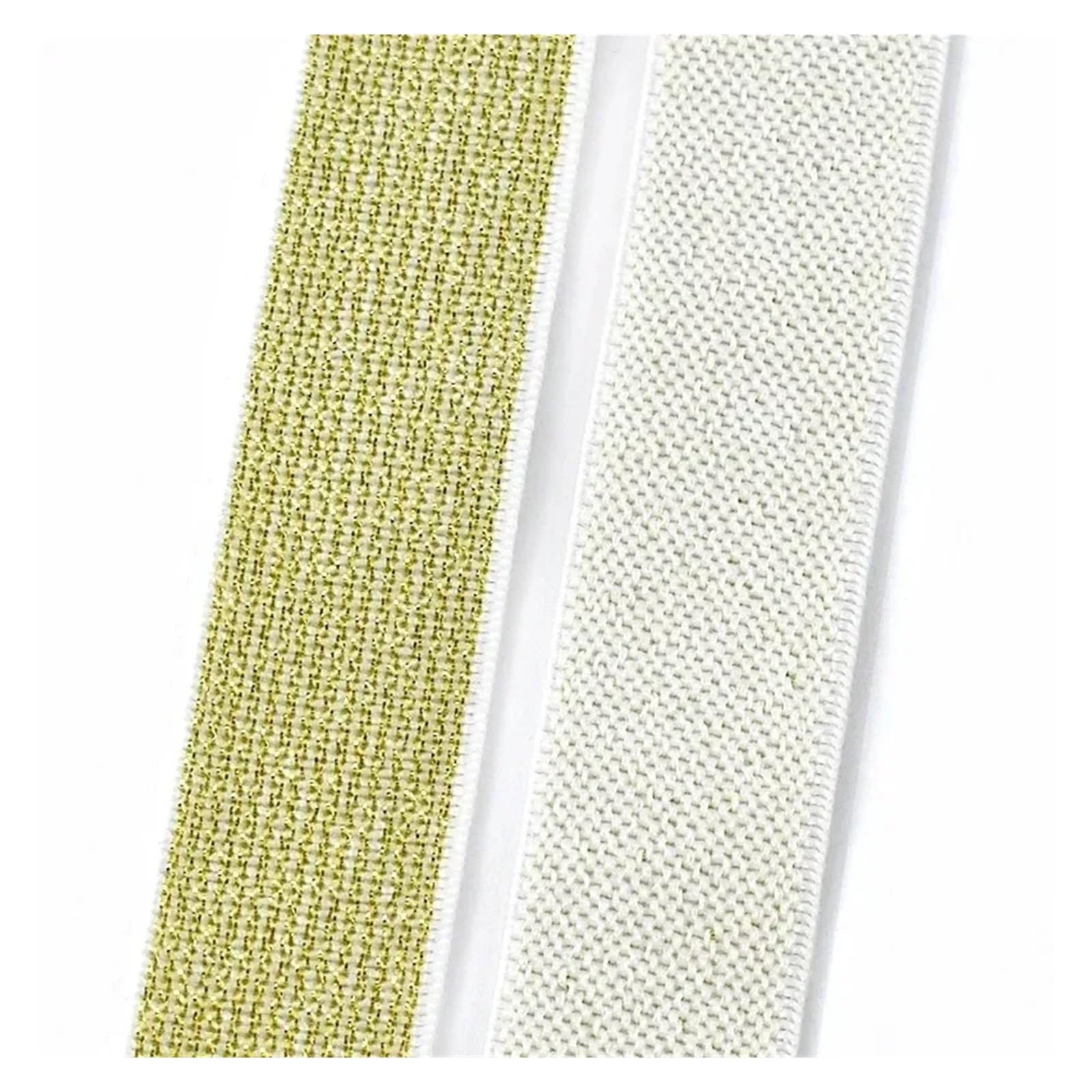 10 metrów 25-40mm kolor brokatu nylonowa elastyczna opaska chusta do paska Decor taśma rozciągliwa spodnie w pasie opaski gumowe akcesoria do szycia(WhiteGold,40mm)
