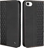 Vista 11 de Funda tipo cartera para iPhone 12/12 Pro de 6.1 pulgadas - [Fuerte magnético] Funda de piel sintética con tarjetero y función atril para teléfono