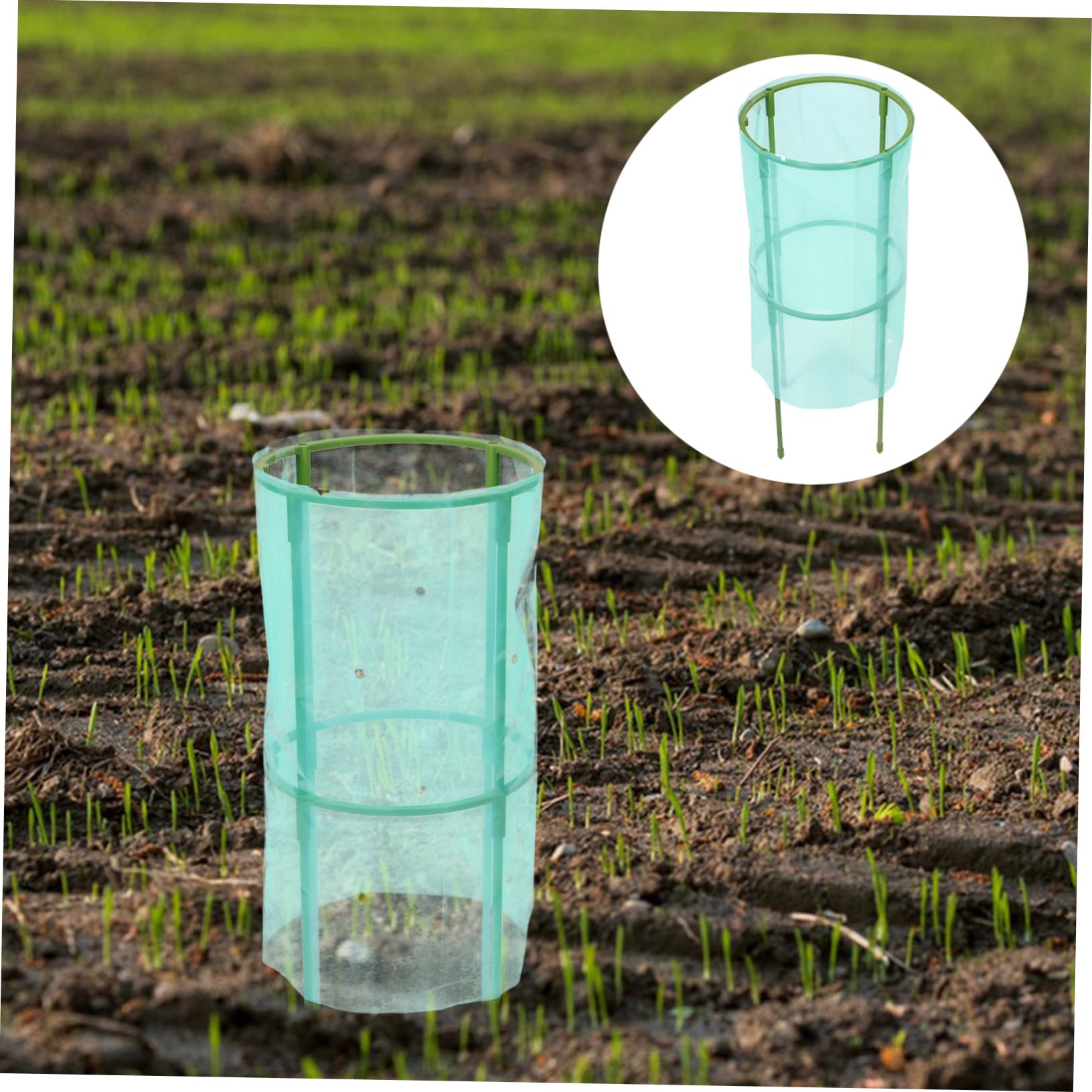 Copripiante da Giardino 2 Pezzi in Plastico Verde per Protezione Invernale | Aiuole Rialzate e Fiori, Copertura Contro Freddo e Gelo, Balconi e Casa