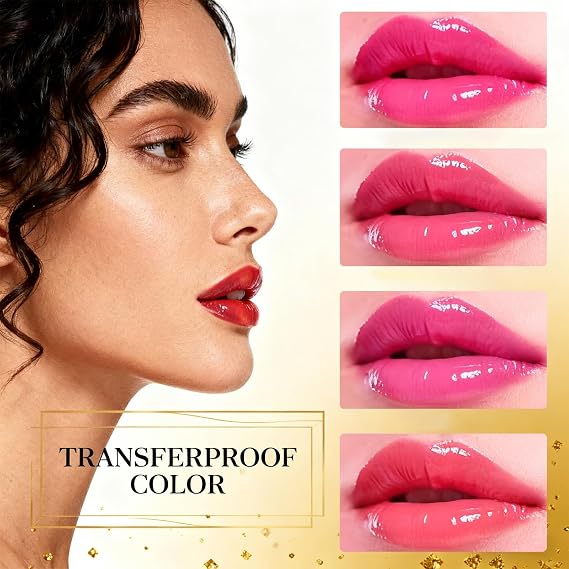 Sulily Color Changing Lipstick, pH Skin-Adaptive Lipstick, Clear Lip stick That Changes Color, Ph Lip stick Color Changing Long Lasting & Moisturizing Lip Gloss for Lip Balm, Birthday Gifts for Women