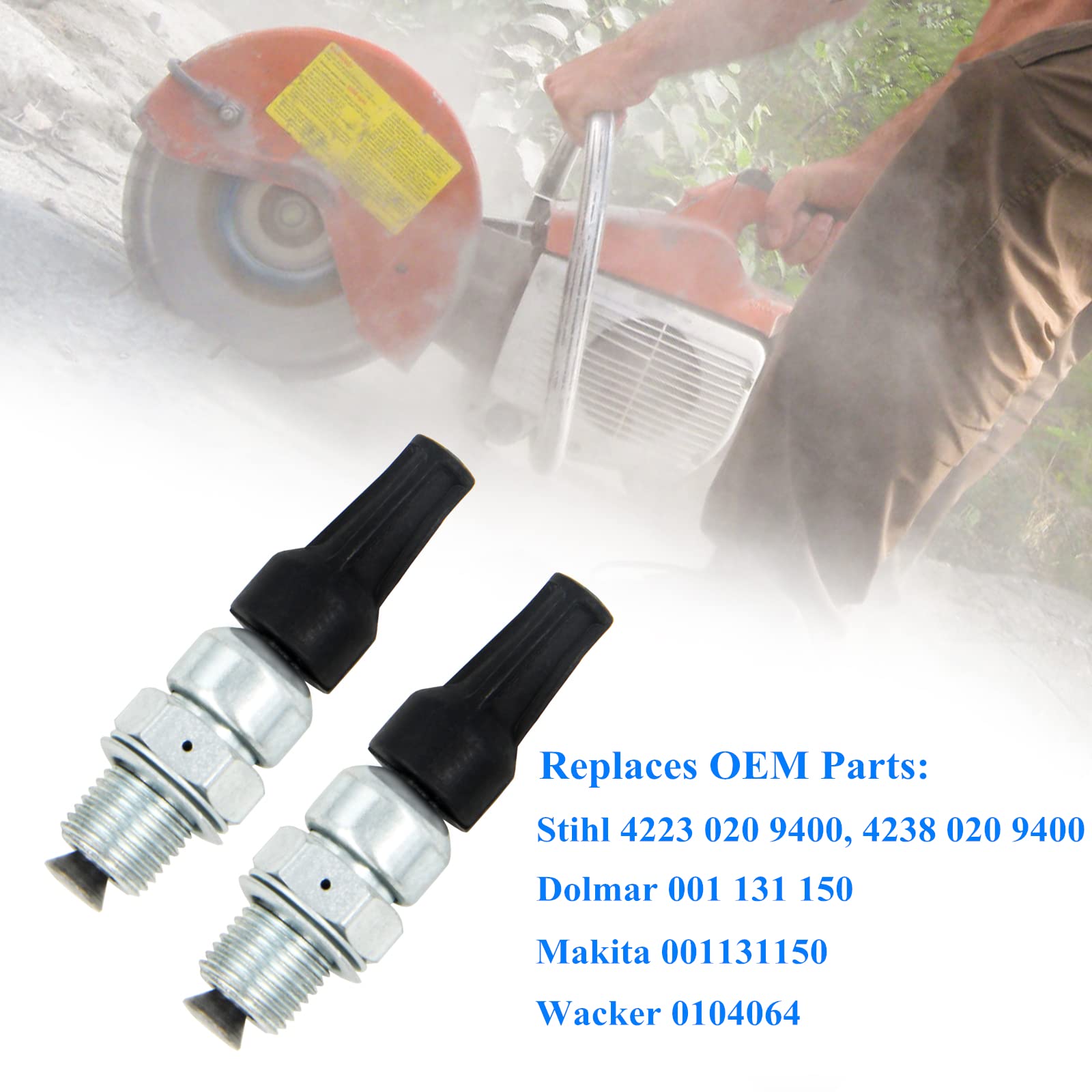 AUMEL Kit Valvola Di Decompressione 2 Pezzi Per Stihl TS400 TS410 TS420 TS460 TS700 TS800 Sega Tagliata Sostituisci 4223 020 9400