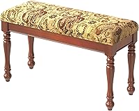 ENPKLUTE 31.5" Cherry Red Linen Upholstered Bedroom Bench - Solid Wood Legs, End of Bed/Entryway/Vanity Stool, 330lbs Capacity