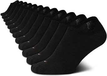 Tommy Hilfiger Womens 12 Pack Cotton Lightweight No Show Liner Socks