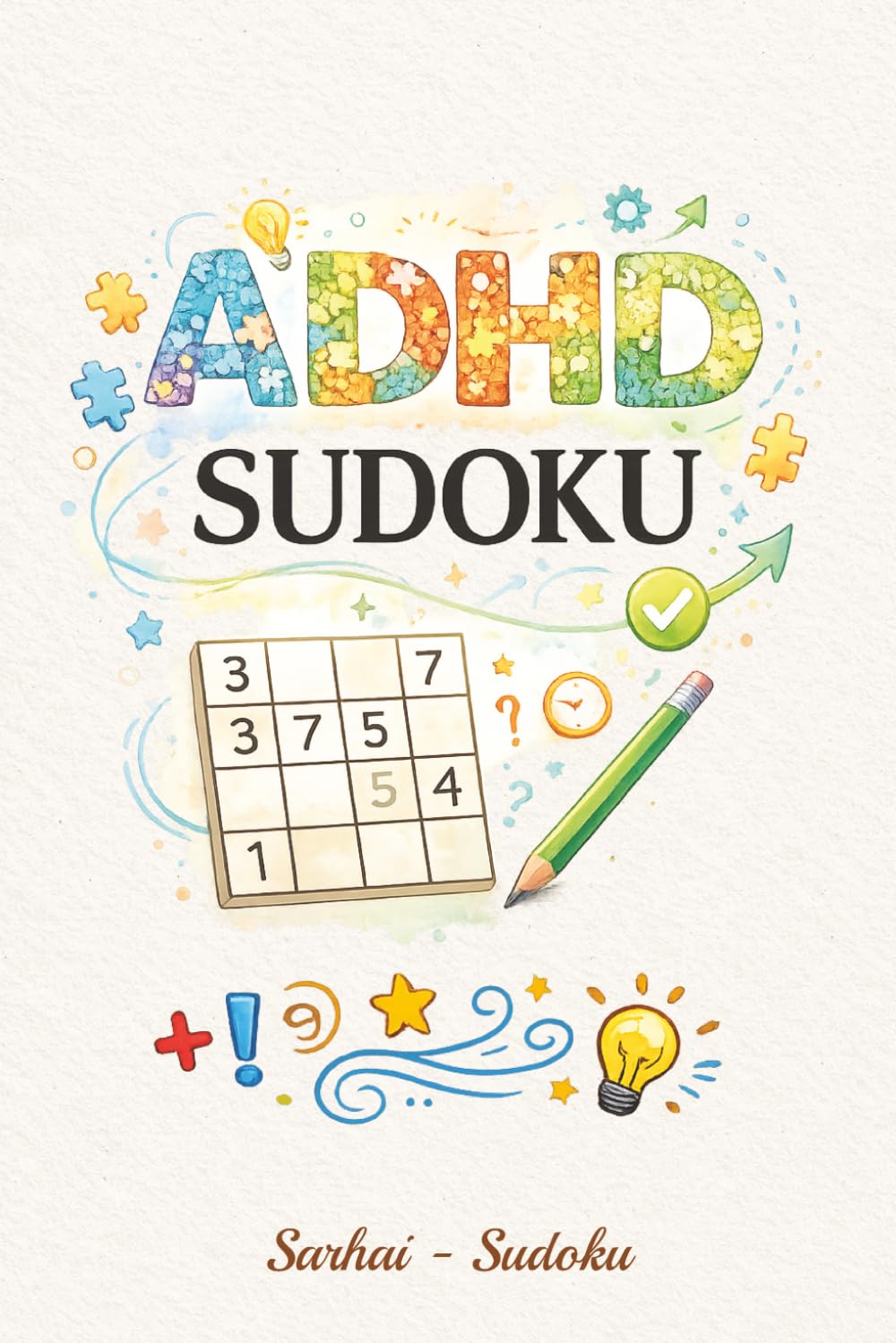 ADHD Sudoku Puzzle Book: Sudoku Puzzle for ADHD | Help Calm the Mind, Relax, and Focus | 6X9 Inches, 110 Pages | 50+ Puzzles | Solutions Included