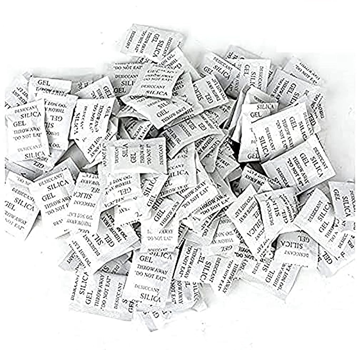 TACKYTARP Silica Gel 5g x 100 Pack | Powerful Moisture Absorber Pouches for Shoes, Clothes, Jewelry, Electronics, Leather & Storage | Anti-Mold Dehumidifier Packets for Room, Car & Cupboard Protection-image-3