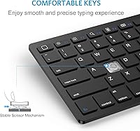 Vista 8 de OMOTON Teclado Bluetooth compatible con iPad A16 de 11ª y 10ª generación, iPad 10.2 (9ª/8ª/7ª), iPad Pro de 13/12.9/11 pulgadas, iPad Air/Mini y más