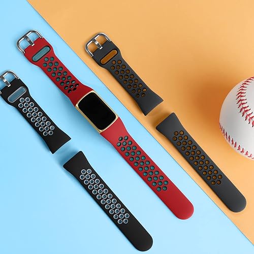 Miniatura 4 de Maledan Compatible con Fitbit Charge 5 correas para mujeres y hombres paquete de 3 correas de silicona suave para Charge 5 accesorios de reloj