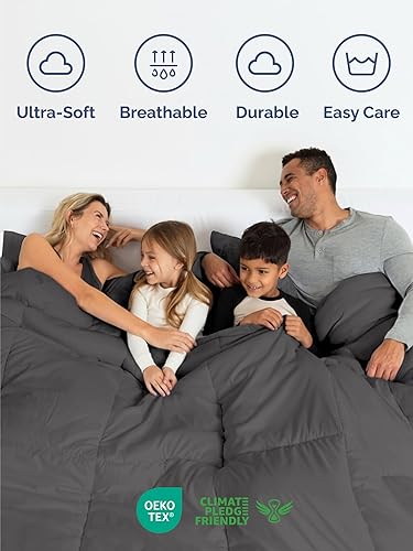 Miniatura 5 de Juego de edredón completo - Juego de cama en una bolsa de 7 piezas tamaño Queen - Edredón alternativo al plumón, sábana encimera, sábana bajera, 02