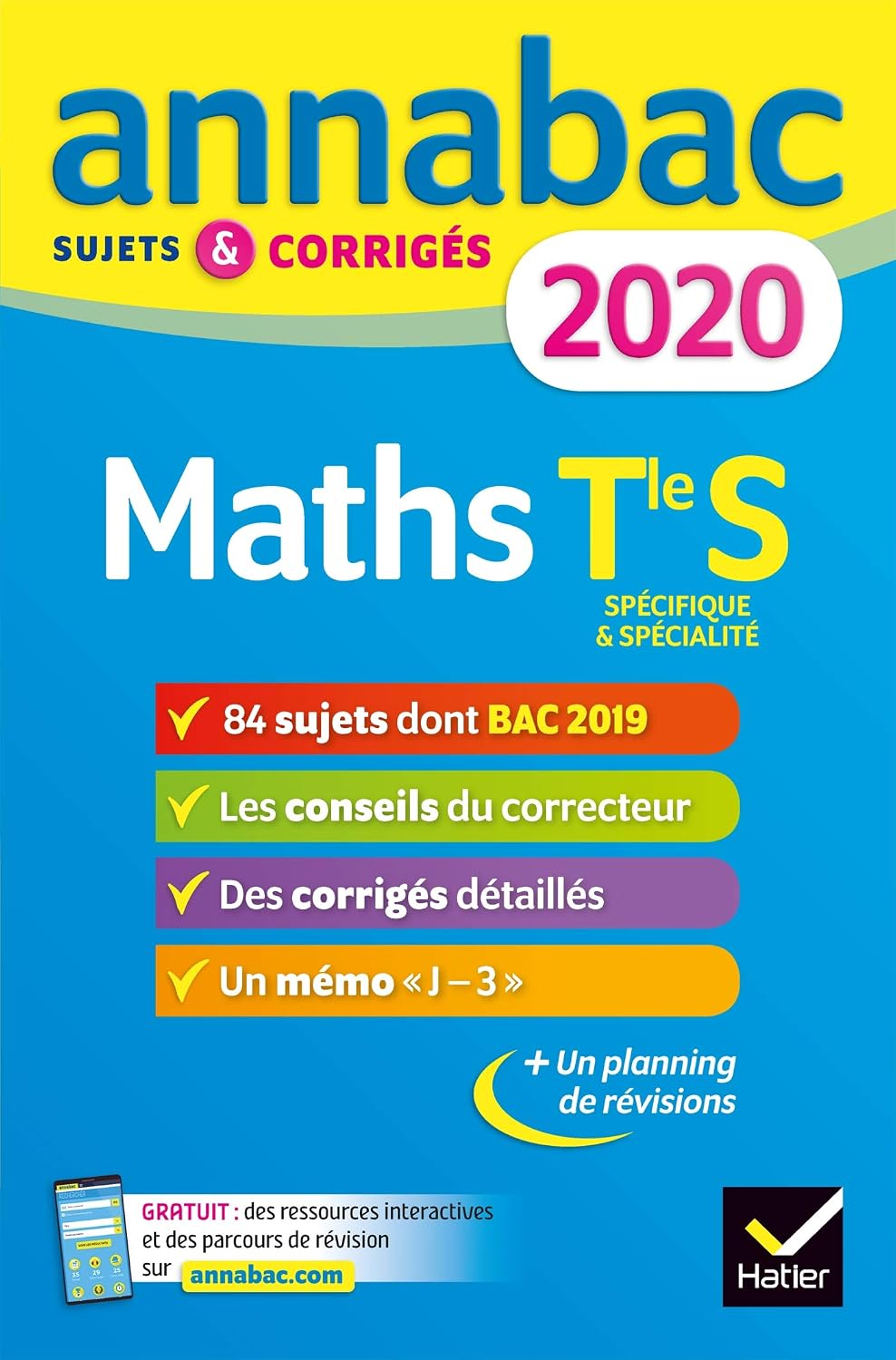 Abac Math Annales Annabac 2020 Maths Tle S Spécifique & spécialité: sujets et ...