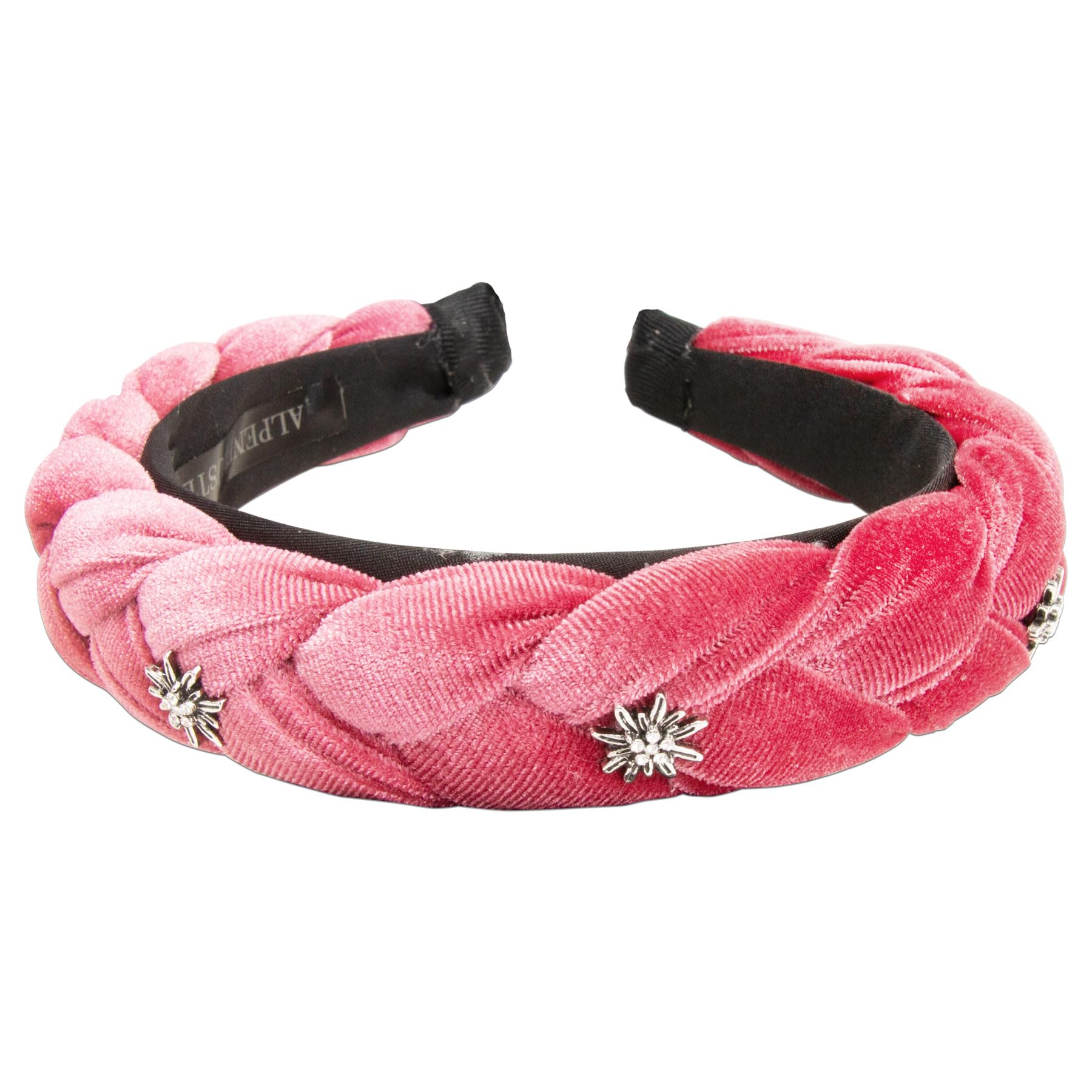 Alpenflüstern Braided Velvet Headband, Rose Pink Color DIY Braided Velvet Headband - A Beautiful Mess main image 3