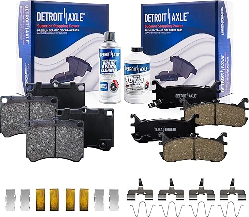 Miniatura 42 de Detroit Axle - Pastillas de Freno Delantero para Chevrolet Captiva Sport Equinox Pontiac Torrent Saturn Vue Suzuki XL-7, Pastillas de Freno Cerámica