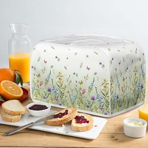 Vista 129 de Cubierta para tostadora de cocina, protector para hornear se adapta a la mayoría de tostadoras estándar de 4 rebanadas, mantiene la tostadora libre