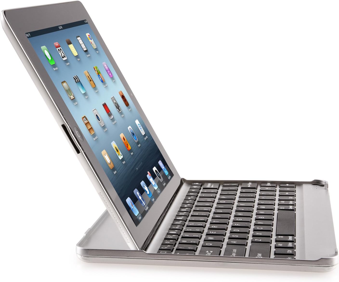 iPad Air Keyboard with Wireless Bluetooth Connection & Larger Key Size (BLACK) โ130 Degree Tilt Premium Quality Keyboard Case Cover for Air 1 & 2 Models - 24 MONTH WARRANTY