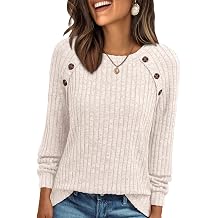 Womens Long Sleeve Shirts Fall Sweaters Business Casual Tops Blouse