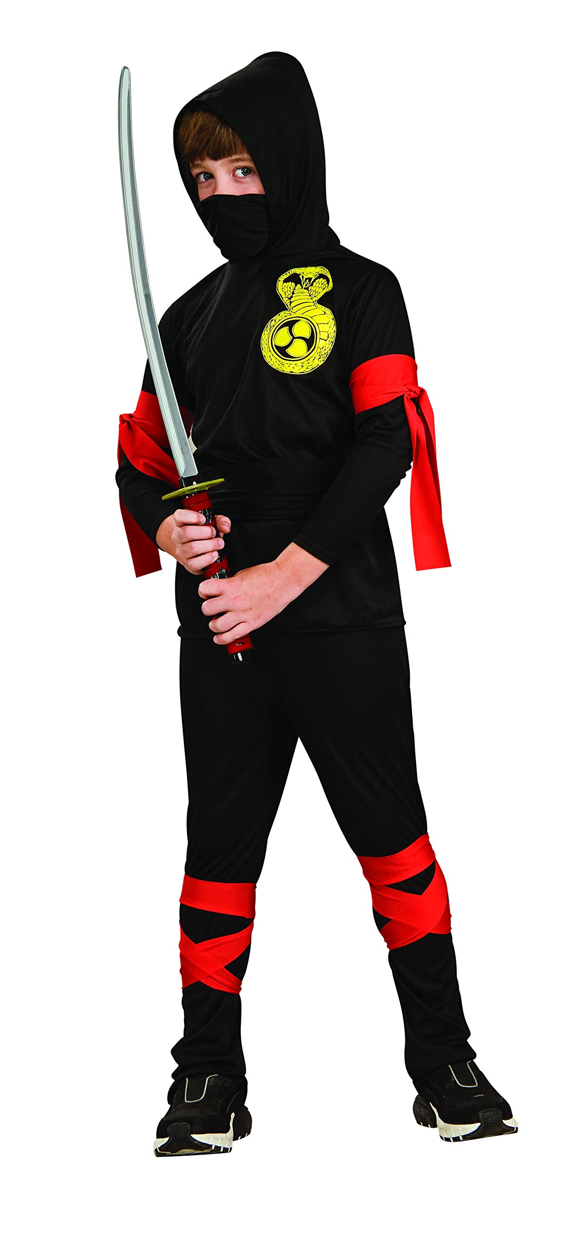Rubie's - Disfraz de ninja para niños, color negro (12109)