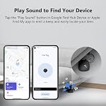 ATUVOS Air Tracker Smart Tags Pro for Android & iOS, New Dual System Key Finder Work with Google Find Hub or Apple Find My APP, Bluetooth Item Locator for Luggage, Suitcase. Replaceable Battery.4 Pack
