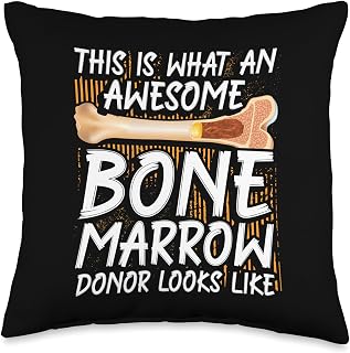 Bone Marrow Cancer Donation Marrow Donor Day Supplement Transplant Bone Marrow Donor Throw Pillow, 16x16, Multicolor