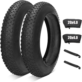 2er Set Fahrradreifen 20 Zoll, 20x4.0 Fahrradschlauch Reifen Fatbike