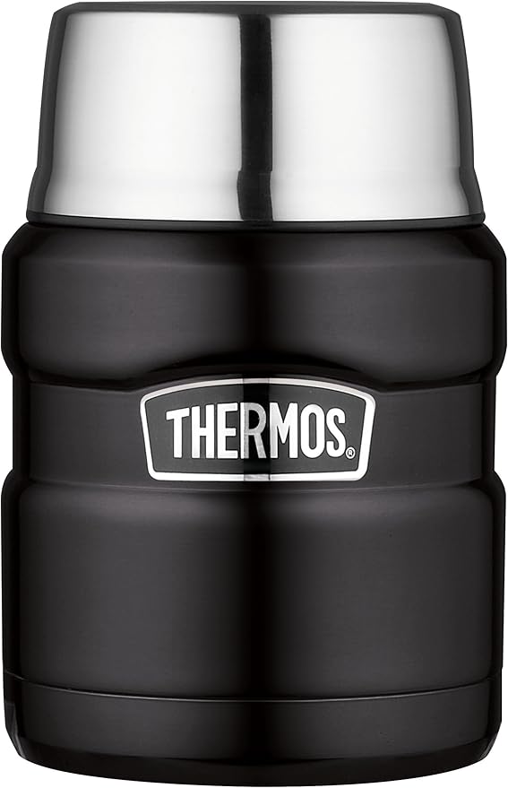 Thermos Stainless King 16 Ounce Food Jar with Folding Spoon, Matte
