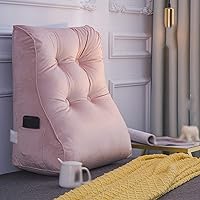 Vista 6 de SYTH Almohada de respaldo de cama, cojín de cuña triangular, almohada lumbar, respaldo tapizado de cabecero, soporte para sentarse en la cama