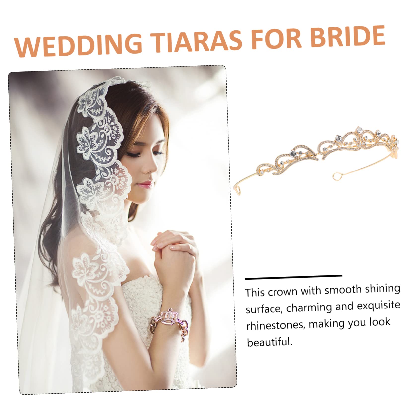 Beavorty 3 Piezas Tocados De Novia De Cumpleaños Para Mujer Tiara De Cristal De La Boda Tiaras Para Niñas Vintage Para Mujer Quinceañera Aleación De Zinc Perder Barroco Venda