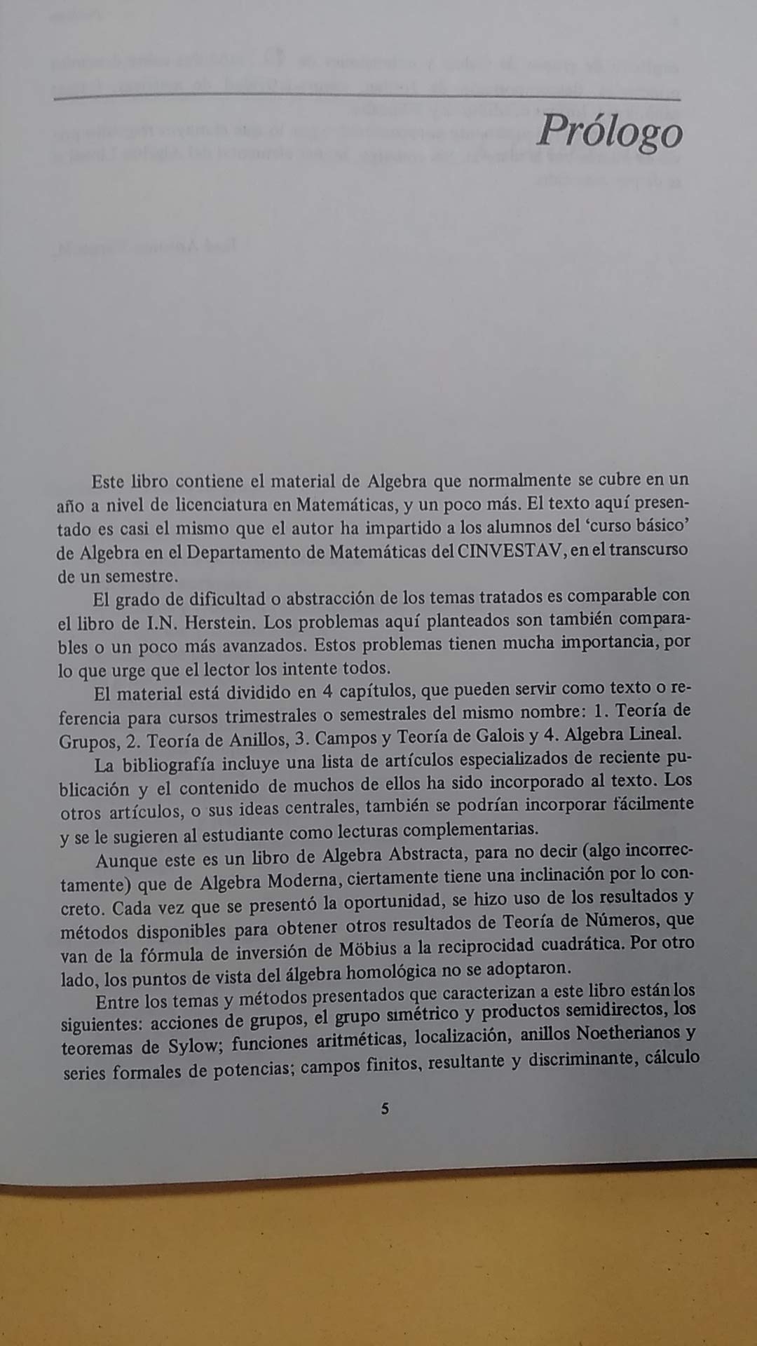 FUNDAMENTOS DE ALGEBRA LINEAL