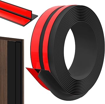 Silicone Weather Stripping Door Seal,2026 Upgraded Seal Strip for Windows Gaps, Double-Sided Strong Adhesive Design,Door Seal Strip for Side of Door