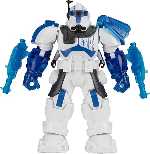 Miniatura 4 de STAR WARS Epic World of Action - Traje de capitán clon Rex Mech Force, traje Mech de 6.5 pulgadas y figura de acción de 4 pulgadas, juguetes para