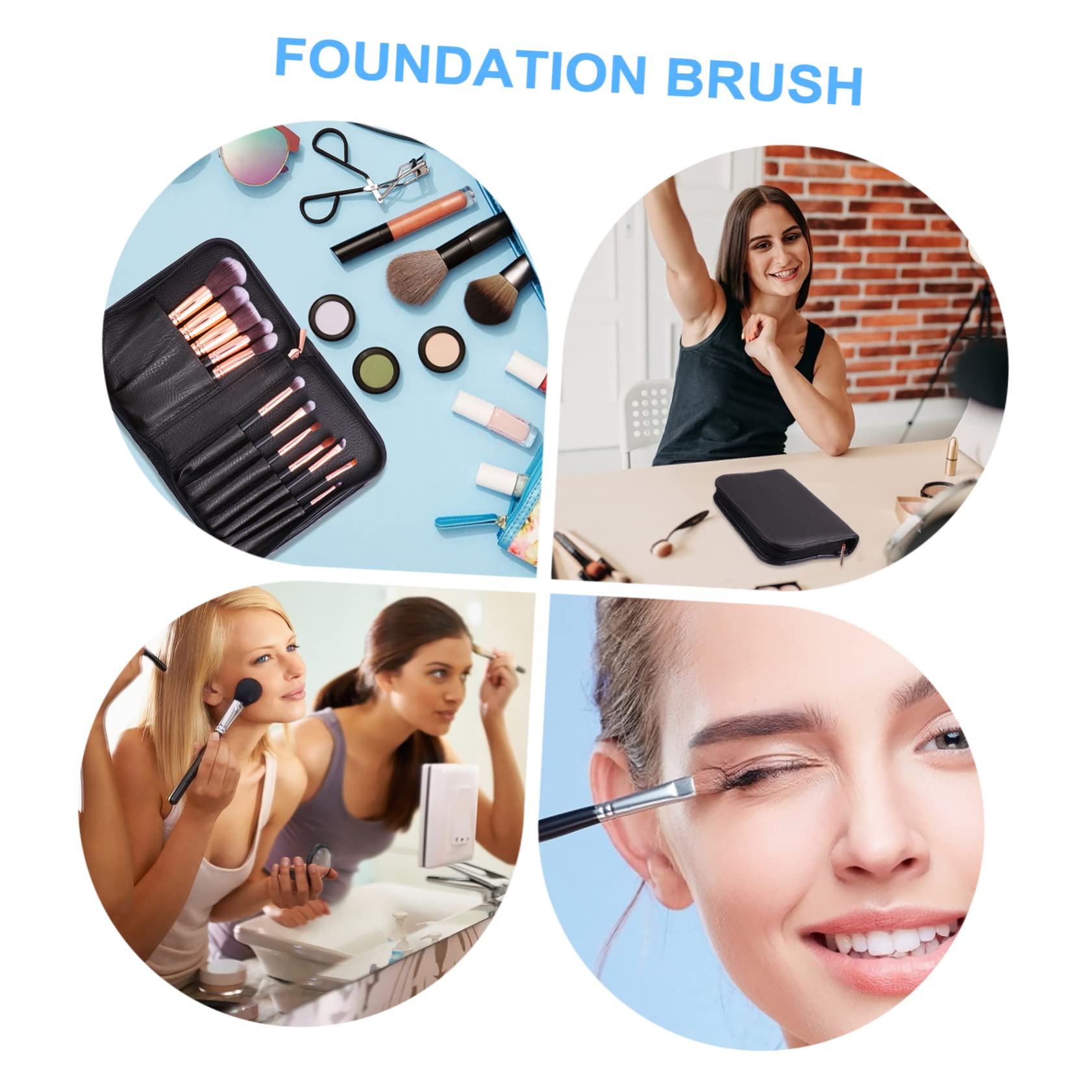 Mipcase 18pièces Brosse Applicateur De Masque Facial Acide Beauté Outil De Maquillage Forme De Éventail Pour Soins De Peau Diy Transparent