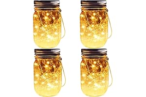 Solar Mason Jar Lights: Firefly's Radiance Captured in a Jar