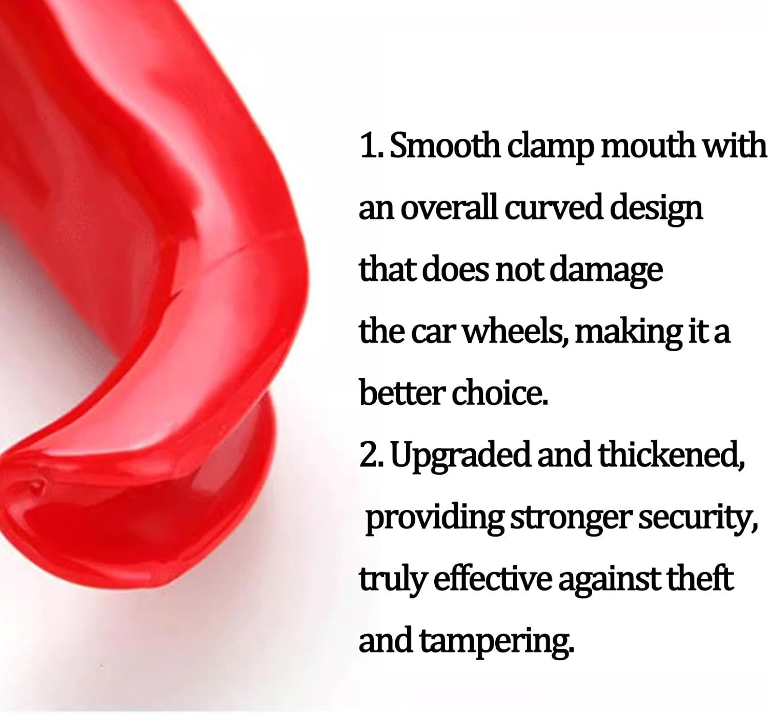 Universal Wheel Lock, Heavy Duty Security Trailer Wheel Lock, Tire Lock Anti Theft for Cars Trailers Golf Cart SUV Motorcycle Camper, Key Lock-thicken12hole