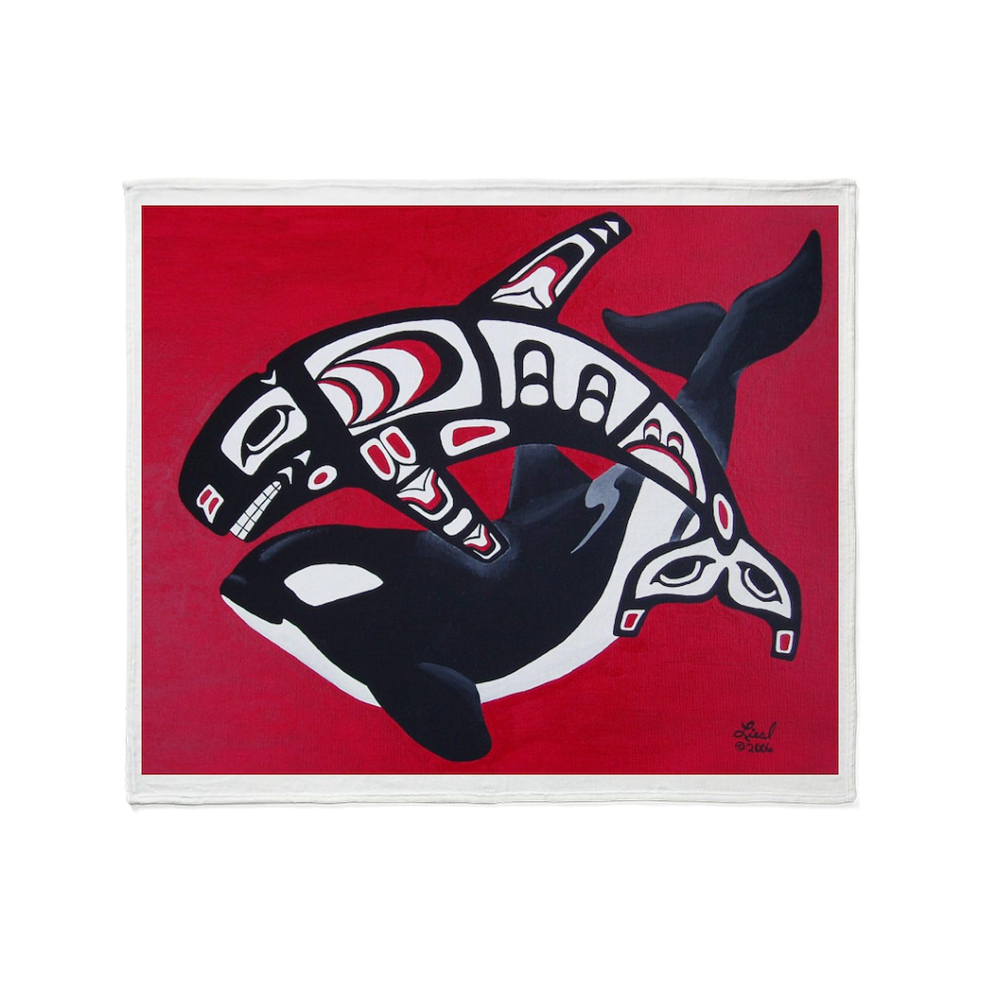 CafePress Spirit Of The Orca Throw Blanket Super Soft Fleece Plush Throw Blanket, 60"x50"
