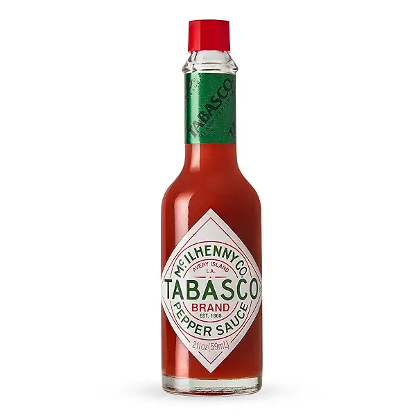 TABASCO Brand Original Red Pepper Hot Sauce, Medium Heat, Glass Bottle, Classic & Versatile Flavor, Three Simple Ingredients, Great for Dips, Tacos, Eggs, Pizza, Oysters & More, 2 Fl Oz (Pack of 1) 1