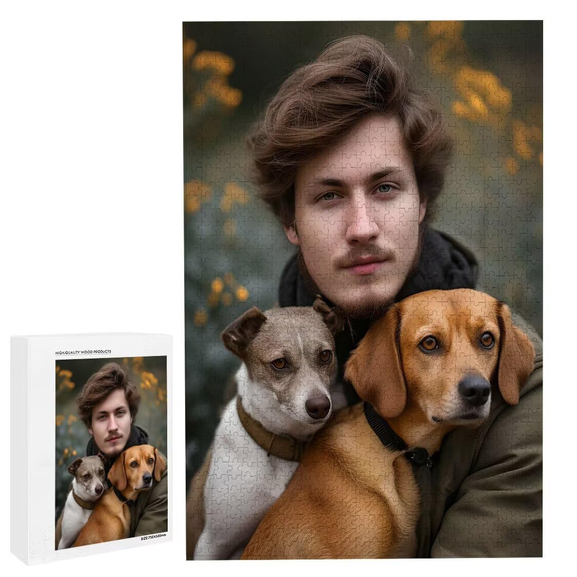 Puzzle Personalizzato con Foto - Puzzle Personalizzati 6000 pezzi - Regalo Personalizzata con Foto per Feste, Compleanni San Valentino, Puzzles Divertenti per Gioco Adulto/Familiare (6000 pezzi) M-19