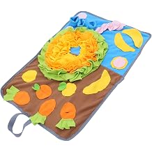 POPETPOP Bunny Snuffle Mat for Rabbits and Guinea Pigs, Polar Fleece