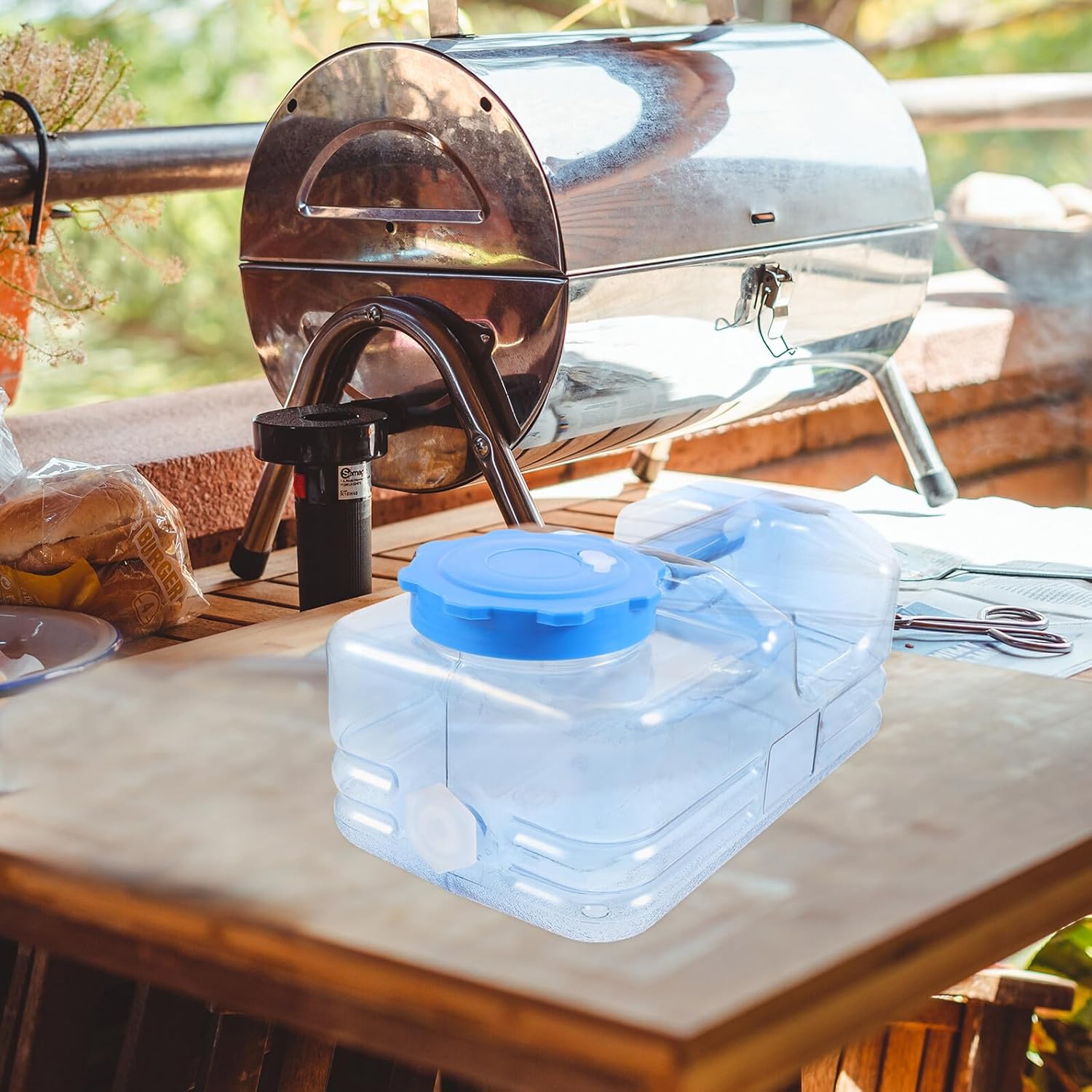 Zerodeko Portable Camping Water Container with Handle Large Reusable Water Storage Bottle for Hiking Outdoor Travel and Car Use