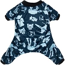 CuteBone Small Dogs Outfit Soft Puppy Onesies Pjs Dog Pajamas Pet Coat Cat Apparel Comfy Doggie Jumpsuit Bodysuit for All Seasons