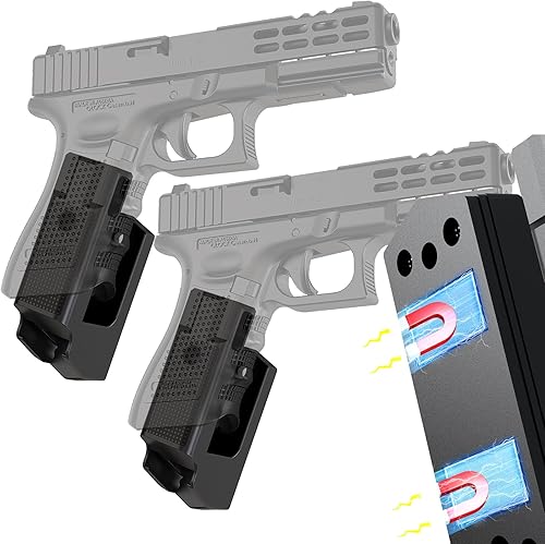 TFNUO Paquete de 2 soportes magnéticos para pistola con soporte Mag, soporte magnético de pisotl oculto para Glock17, 19, 26, 31, 32, 33, 34, 44,