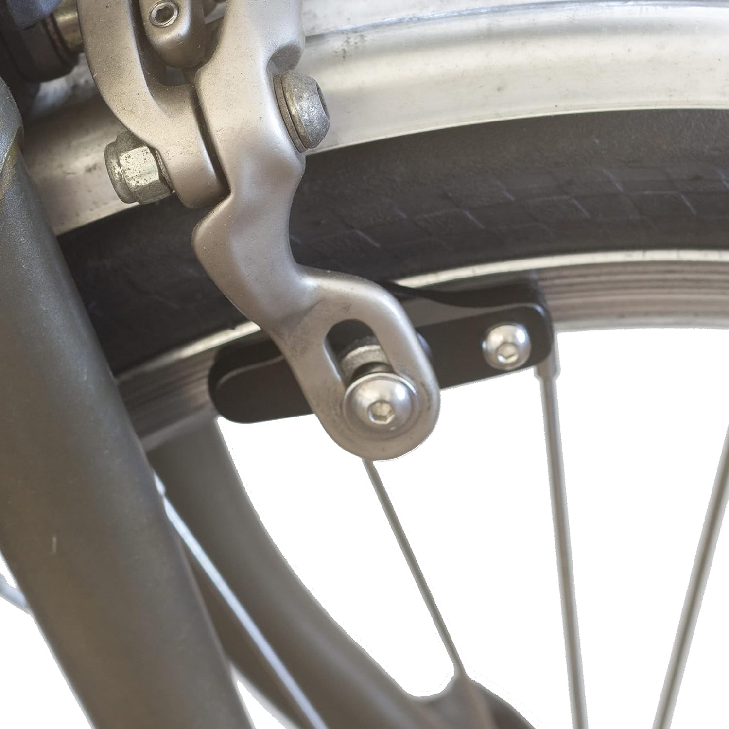 4 x Graphite Brake Pads and Aluminium Holders for Brompton in Black