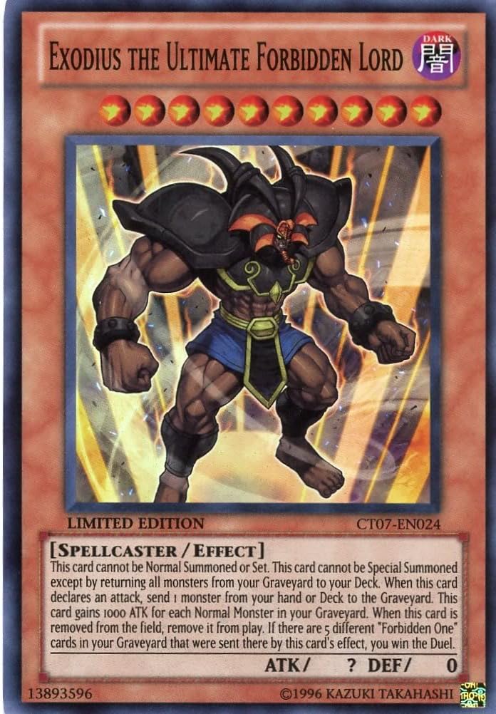 Yu-Gi-Oh! - Exodius The Ultimate Forbidden Lord (CT07-EN024) - 2010 Collectors Tin - Limited Edition - Super Rare