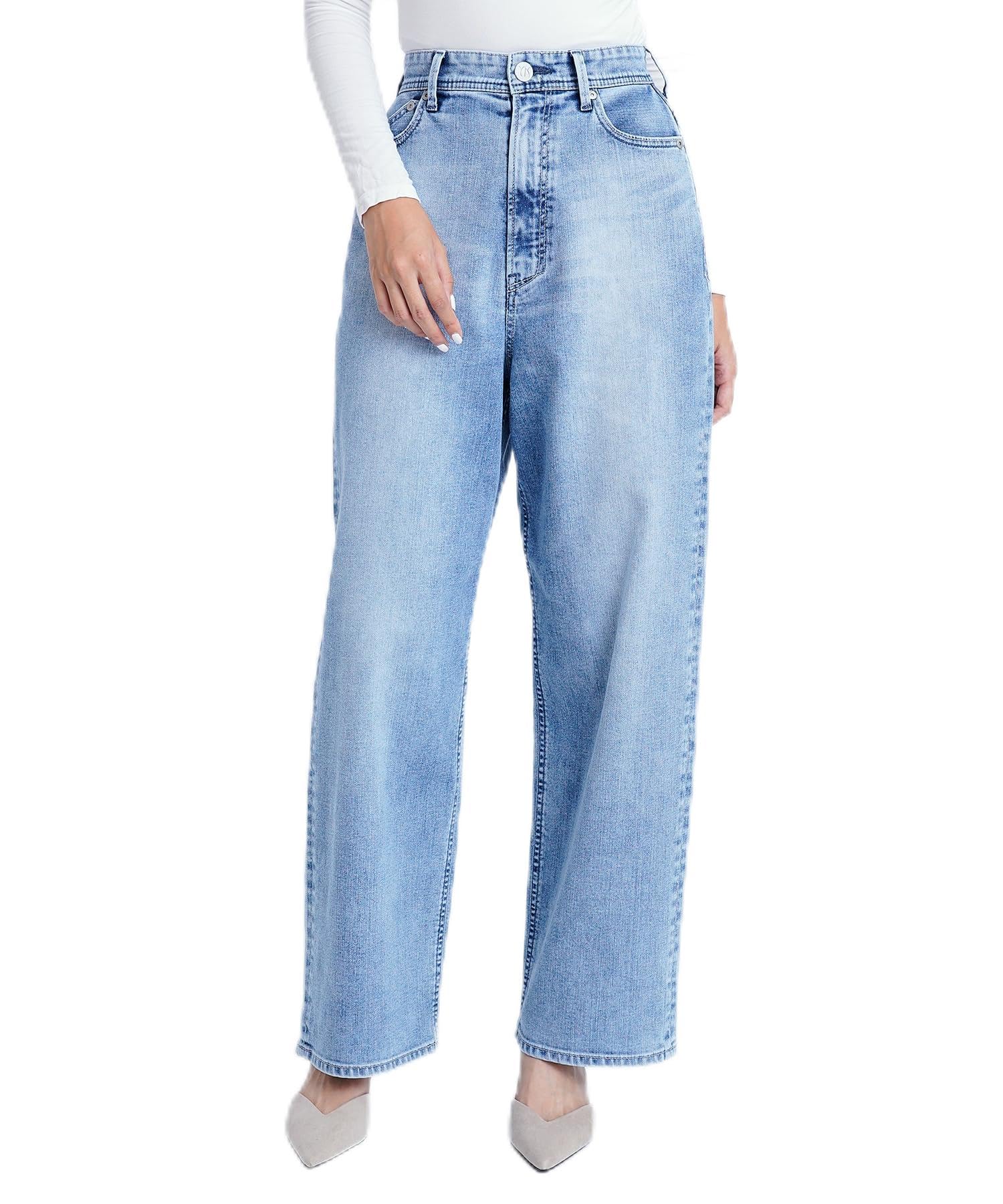 YANUK Loose Straight JOAN ホワイト 25 新品 Really Lightルーズストレート