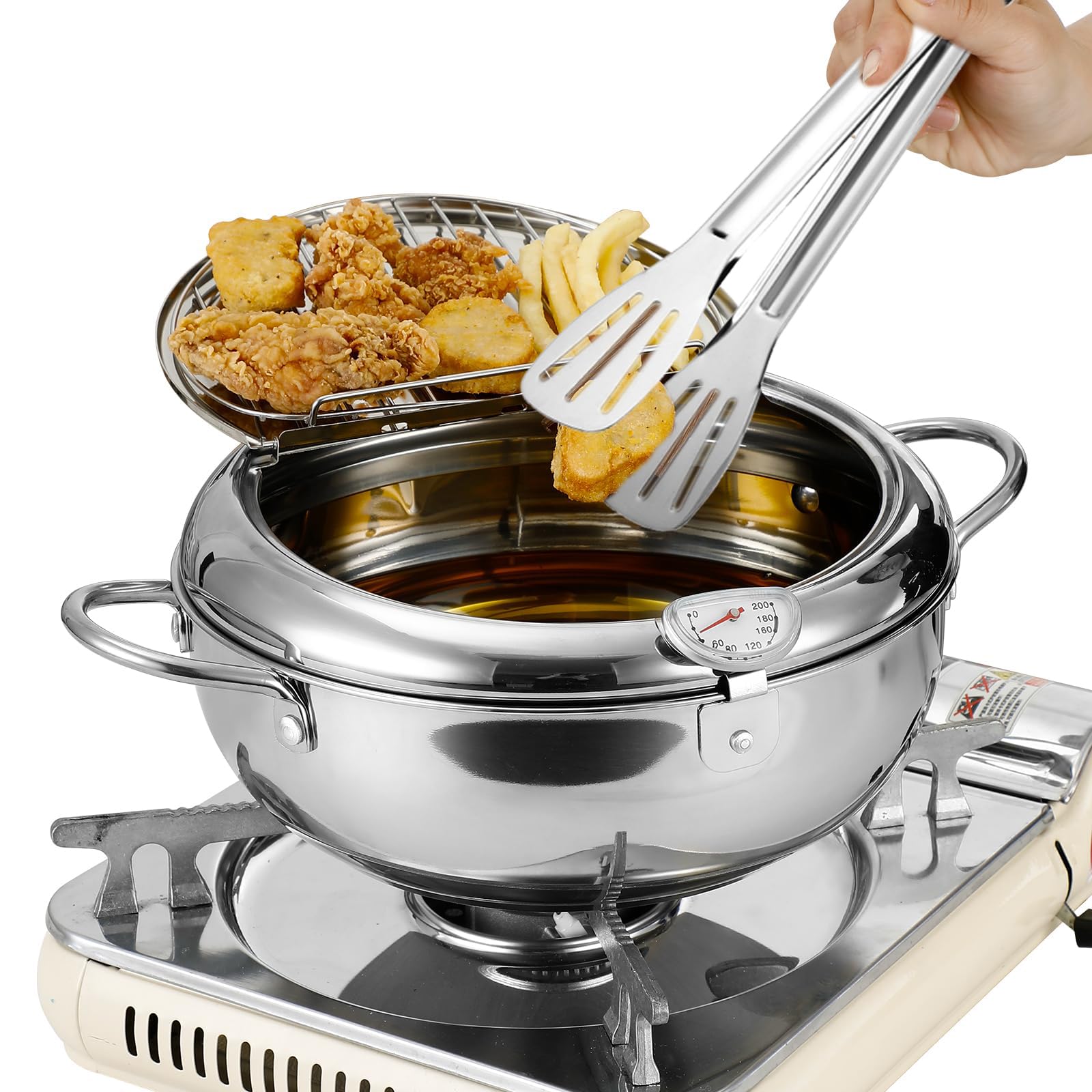 Machine à frites maison et poulet frit pour des repas en famille réussis