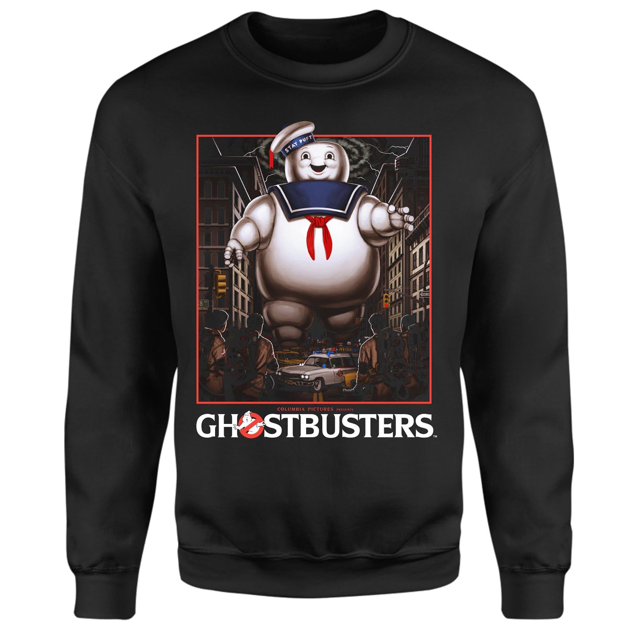 Zavvi Unisex Black Ghostbusters Marshmallow Man Sweatshirt - M